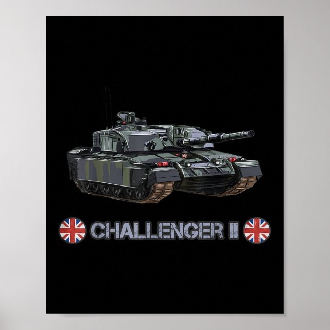Cold War British Fv4034 Challenger 2 Heavy Tank  Poster (Front)