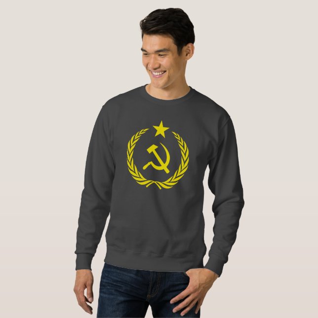 Cold War Communist Flag Men Basic Sweatshirt (Front Full)