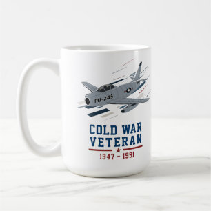 Cold War FU-245 Sabre Fighter Jet Veteran Coffee Mug