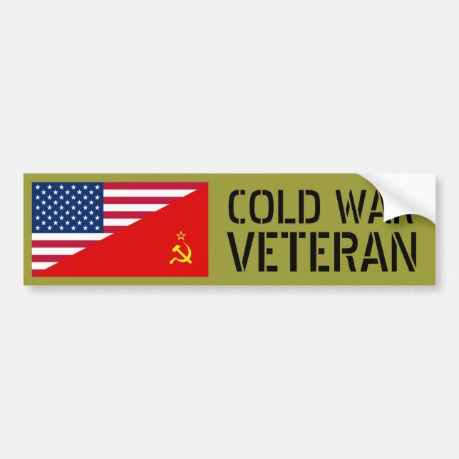 Cold War Veteran Bumper Sticker (Front)