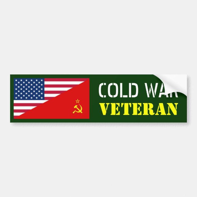 COLD WAR VETERAN BUMPER STICKER (Front)