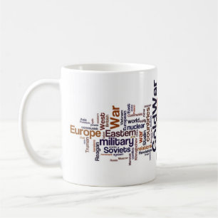 Cold War Word Cloud Coffee Mug