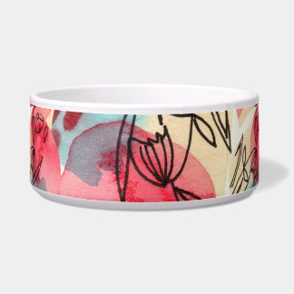 Cold Warm Watercolor Floral Geometric