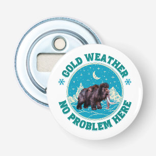 Cold Weather Mammoth Winter Humour Bottle Opener