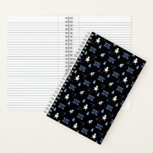 Cold Weather Running Christmas Snowman Notebook