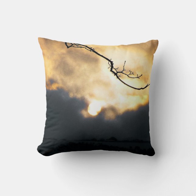 Cold Winter Sunrise Cushion (Front)