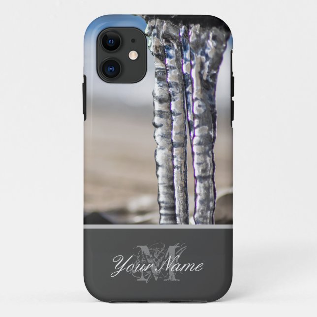 Cold winter with long crystal icycles! Case-Mate iPhone case (Back)