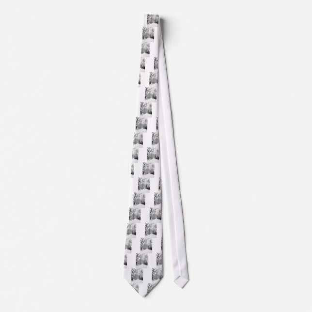 Cold Winter Woodland Tie (Front)