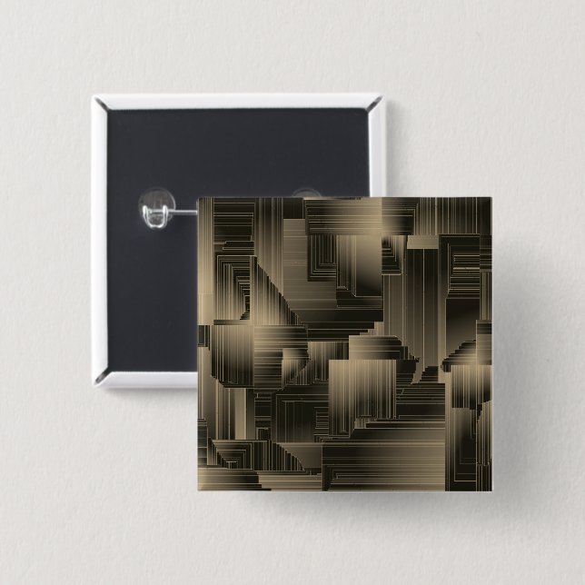 Colden Halls Art Deco 15 Cm Square Badge (Front & Back)