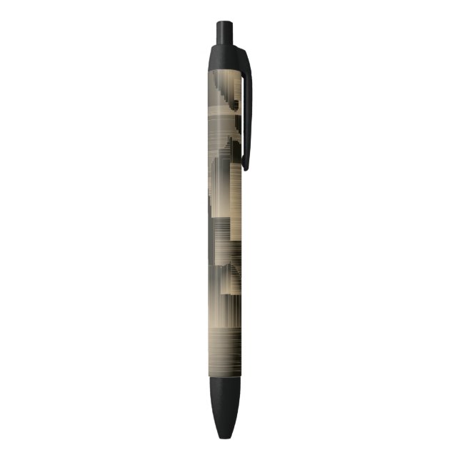 Colden Halls Art Deco Black Ink Pen (Bottom (Vertical))