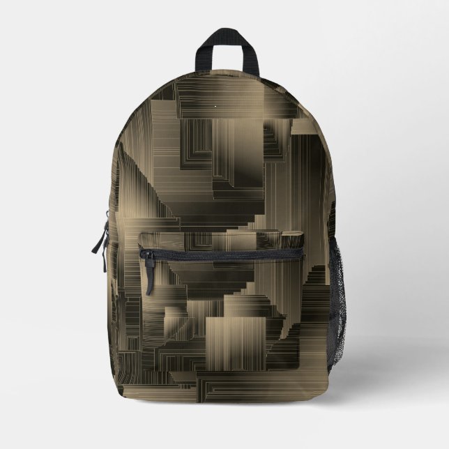 Colden Halls Art Deco Printed Backpack (Front)