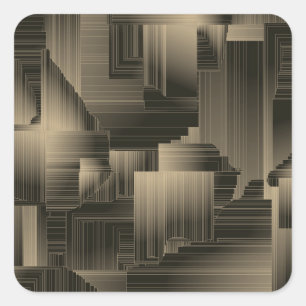 Colden Halls Art Deco Square Sticker