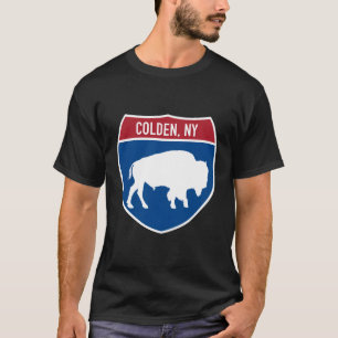 Colden New York Buffalo Ny Highway Interstate Sign T-Shirt