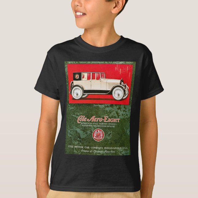 Cole Aero-Eight Vintage Car Ad T-Shirt (Front)