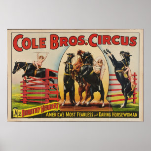 Cole Brothers, 1930s Circus Poster