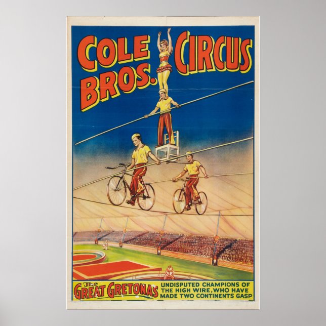 Cole Brothers Circus Poster (Front)