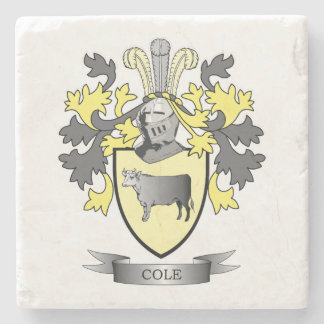 Cole Coat of Arms Stone Coaster