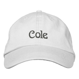 COLE Name Designer Cap