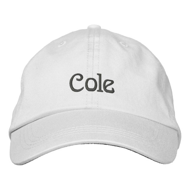 COLE Name Designer Cap (Front)