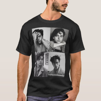 Cole Sprouse Collage B&W T-Shirt