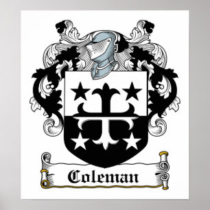 Coleman Family Crest Poster