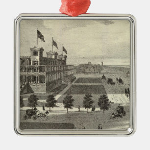 Coleman House, Asbury Park, NJ Metal Ornament