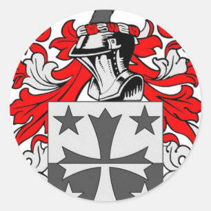 Coleman (Irish) Coat of Arms Classic Round Sticker