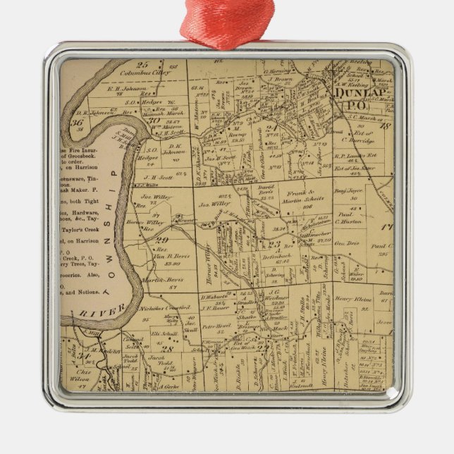 Colerain, Ohio Metal Tree Decoration (Front)