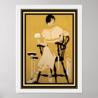 Coles Phillips "The Magic Hour" Deco Print 12 x 16