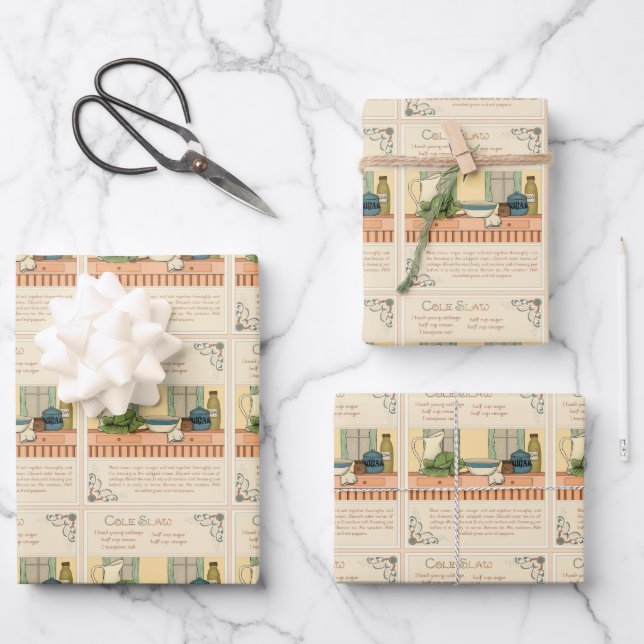 Coleslaw Wrapping Paper Sheet (Front)