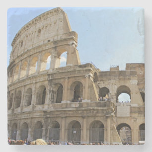 Colesseum Postcard Stone Coaster