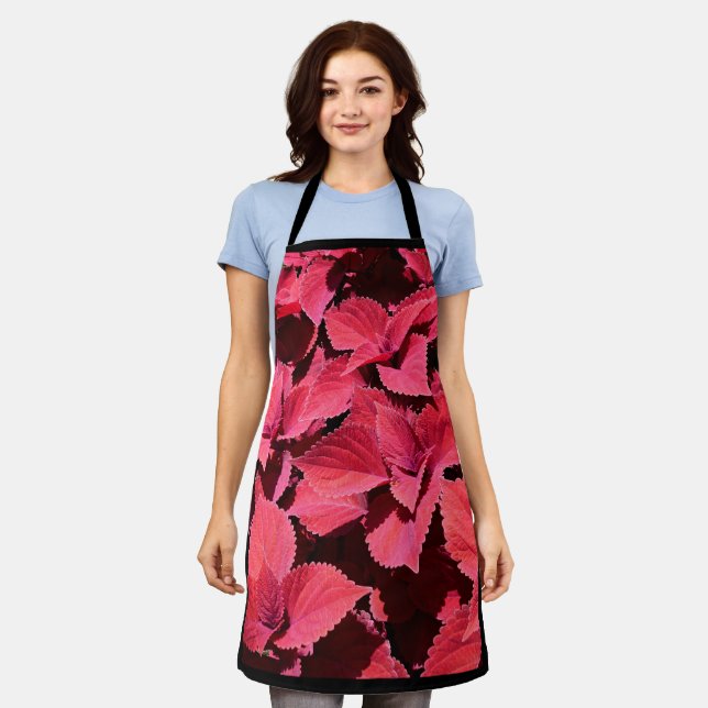 Coleus Close-up  Apron (Worn)