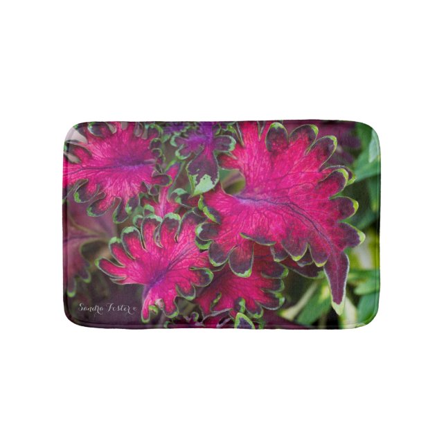 Coleus Macro Bath Mat (Front)
