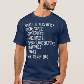 Colgate Comedy Hour Names List T-Shirt