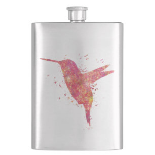 Colibri Birds Wild Forest Nature World Earth V Hip Flask