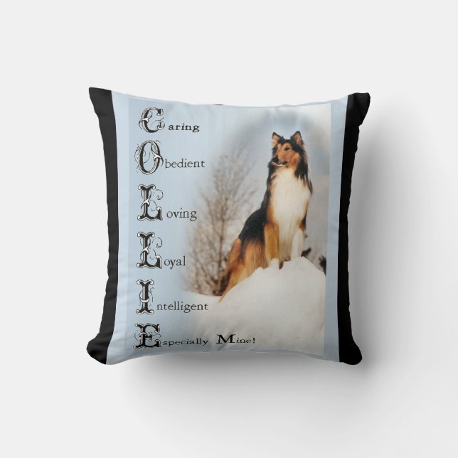 Colie Is... Rough Collie Lovers Art Cushion (Front)