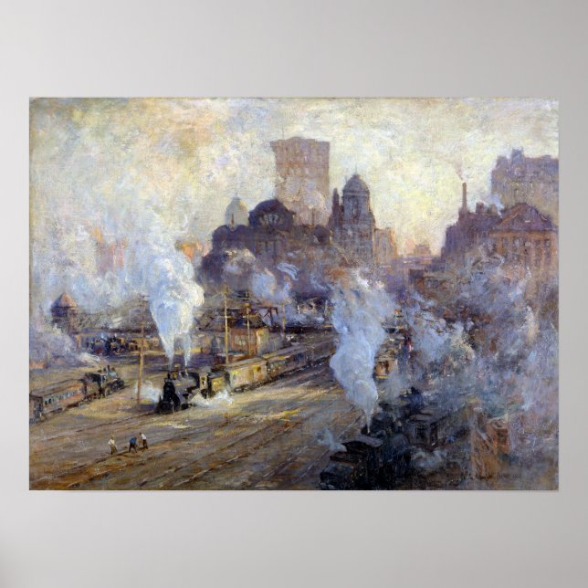 Colin Campbell Cooper Grand Central Station Poster (Front)