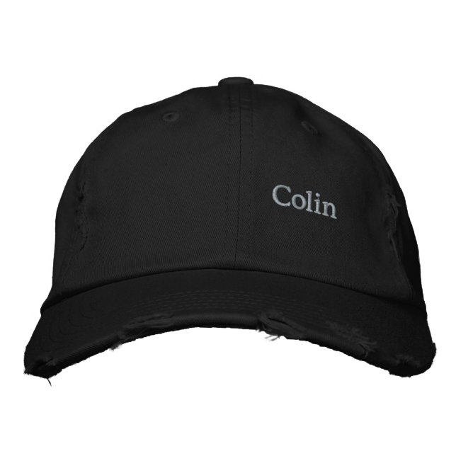 Colin Embroidered Mans Name, Embroidered Hat (Front)