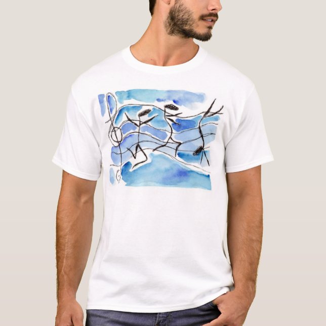 Colin Stack - dancing notes shirt (Front)