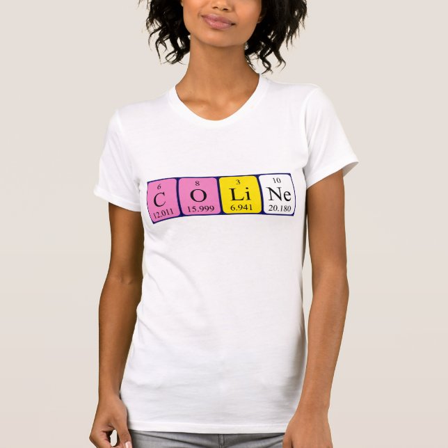 Coline periodic table name shirt (Front)
