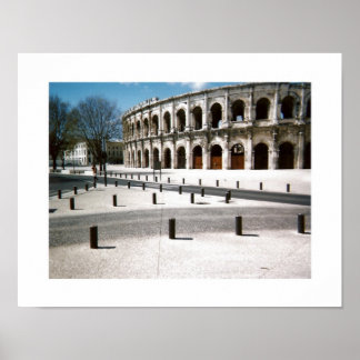 Coliseum in Nimes Fine Art Landscape Poster