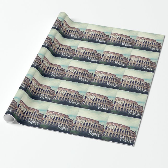 Coliseum Wrapping Paper (Unrolled)