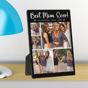 Collage 5 Photos Gift for Mother's Day Plaque