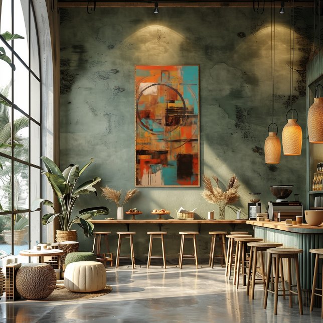 Collage Abstract Lines and Colors Photo Print (Creator Uploaded)