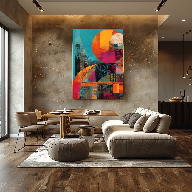 Collage Abstract of Colorful Circles Photo Print (Creator Uploaded)