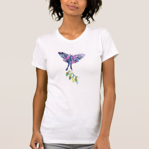 Collage art insect art BUTTERFLY XMAS LIGHTS  T-Shirt