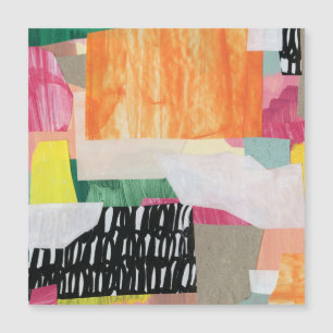 Collage art, modern colourful abstract.