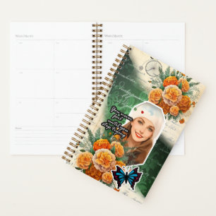 Collage Art October, Marigold Planner