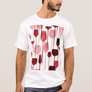 Collage art: party drinks pattern. T-Shirt