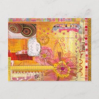 Collage Art Postcard